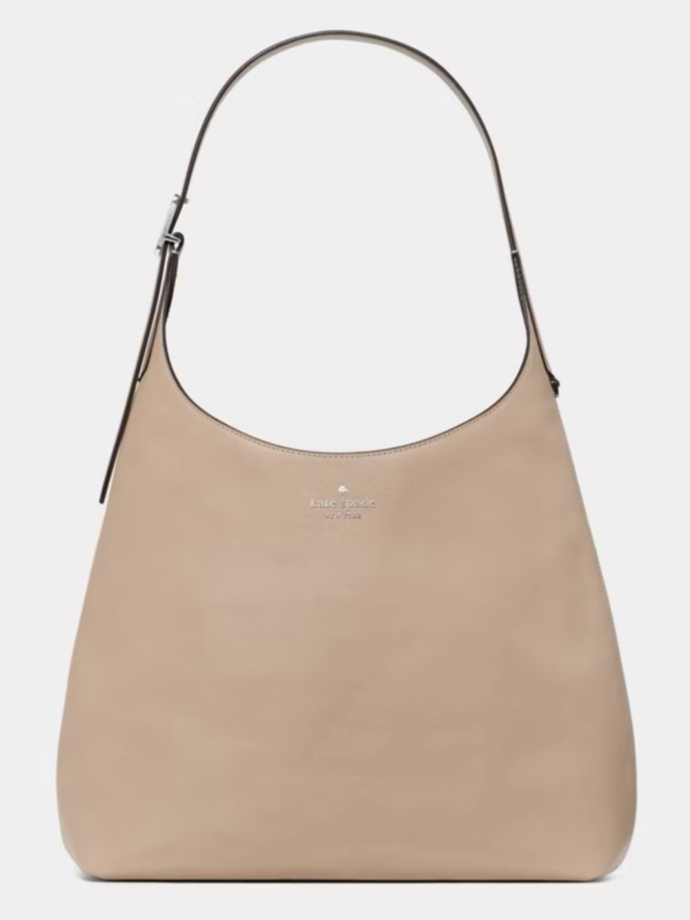 Kate Spade 454 Pebbled Leather Large Shoulder Bag, Timeless Taupe